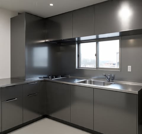 Modern Steel Kitchen