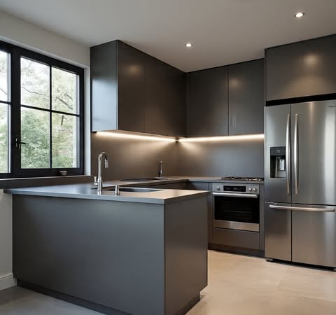 Luxury Steel Kitchen